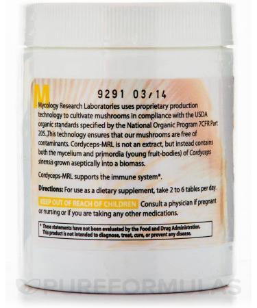 Cordyceps Sinensis-MRL 500 mg - 90 Tablets by Mycology Research Laboratories - Buy Online on GoSupps.com