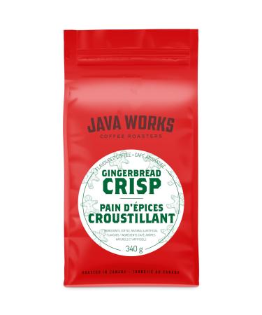 Java Works Coffee - Gingerbread Crisp Flavoured Coffee 340 Grams Gingerbread crisp 340 g (Pack of 1)
