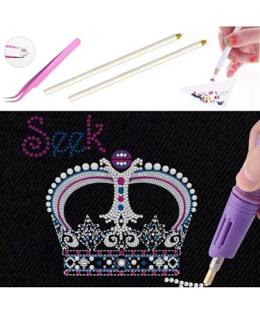 Hotfix Applicator Kit - 7-in-1 Rhinestone Wand with 7 Tips, 2 Pencils, and Tweezers - Buy Online on GoSupps.com