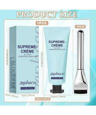 Znnhnn 80g Coverage Skin Care Foundation Moisturizer with Brush CC Cream Waterproof and Sweatproof Light Texture for Even Skin Tone for All Skin Types Ideal for Fairer - Buy Online on GoSupps.com