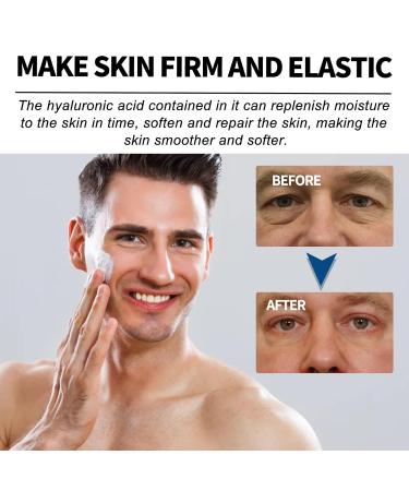 Men's Collagen Anti-Aging Face Moisturizer 50g | Retinol Hyaluronic Acid & Vitamin E | Reduces Wrinkles Firms Skin 24H Hydration | All Skin Types - Buy Online on GoSupps.com