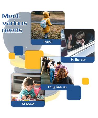 Portable Potty for Kids Toddler Travel Foldable Training Toilet Travel Potty Children's Portable Toilet Potty Emergency Toilet for Car Camping Outdoor Indoor(Deep Blue) - Buy Online on GoSupps.com