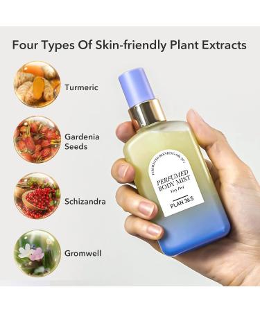 PLAN36.5 Women's Body Mist Fragrance - Long-Lasting Moisturizing and Skin-Friendly Body Spray for Women by Christian Provenzano 100 ml (Very Peri) - Buy Online on GoSupps.com