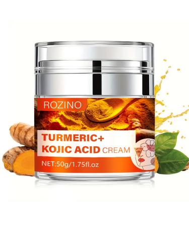 Turmeric Kojic Acid Dark Spots Face Cream, Anti Aging Moisturizer for Face and Neck, Fight Acne, Event Tone, Lightening Cream for Dry Skin Dull Dry