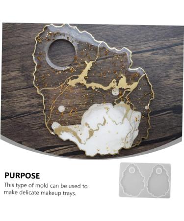 NUOBESTY Pallet Mold Epoxy Resin Silicone Molds Diy Ashtray Mold Diy Tool Practical Mould Paint Board Pigment White 19.7X13.2CM - Buy Online on GoSupps.com