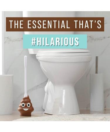 Maplefield Poop Emoji Plunger - Funny Bathroom Accessory for Kids - Gag Gift for Toilet Mishaps - Buy Online on GoSupps.com