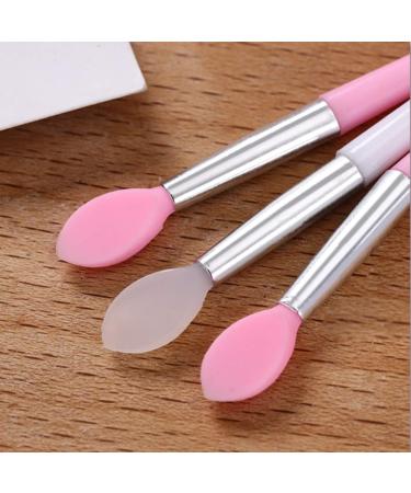 20 Pcs Mini Lip Brush Silicone Pink White Lip Balm Brush Lip Applicator Brushes Lip Gloss Wands for Lip Makeup Use - Buy Online on GoSupps.com