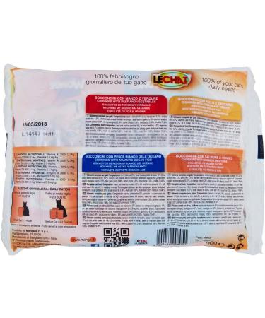 LeChat Special Pack 4 x 100g - Salmon jar with Manzo Chicken White Fish Salmon with vitamins A-D-E to meet 100% of your cat's needs - Buy Online on GoSupps.com