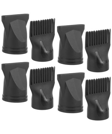 TEHAUX 10pcs Hair Styling Tips Blow Dryer Nozzle Hair Dryer Comb Attachment Universal Styling Brush Nylon