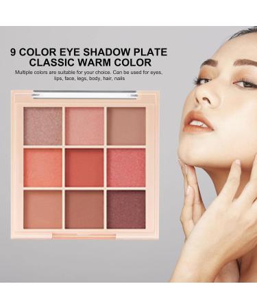 Eyeshadow Makeup Palette 9 Colors Matte Eye Shadow Powder Long Lasting Contouring Highlighter Blusher Eyeshadow for Girls Women Beginners Aezon 7184-03# Grapefruit Broken Gold Plate - Buy Online on GoSupps.com