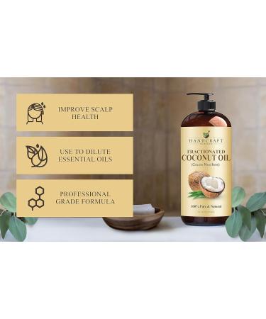 Handcraft Blends Purifying Body Set: Fractionated Coconut Oil (16 Fl Oz) and Tea Tree Essential Oil (4 Fl Oz) 100% Pure & Natural for Clean Skin Feet and Scalp - Buy Online on GoSupps.com