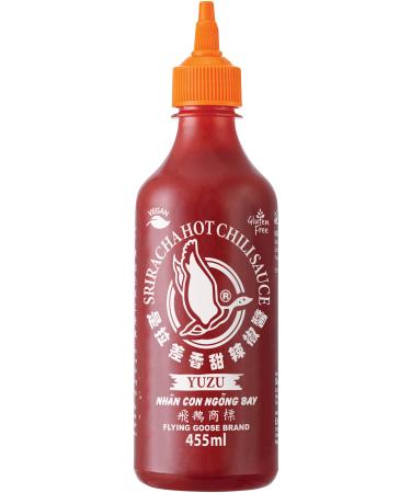 Sriracha Hot Chilli Sauce with Yuzu 455ml by Flying Goose Sriracha Yuzu 455 ml (Pack of 1)