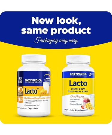Enzymedica - Lacto 30 Capsules - Lactase Enzymes Supplement - Lactose Intolerance Pills - Digestive Aid for Gluten and Casein - Indigestion & Heartburn Relief - Gas Bloating Relief for Men and Women - Buy Online on GoSupps.com