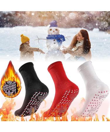 Shop Heated Thermal Socks - Self-Warming Tourmaline Foot Warmers (4PCs) - Stay Cozy Anywhere! - Buy Online on GoSupps.com