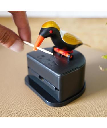 LUOFENG Cute Bird Shaped Toothpick Container | Automatic Toothpick Dispenser & Holder | Table Decoration & Accessories for International Shipping - Buy Online on GoSupps.com