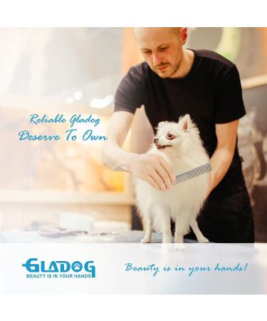 GLADOG 5 in 1 Professional Grooming Scissors Set with Safety Round Tips | Sharp Pet Shears for Dogs and Cats - Buy Online on GoSupps.com