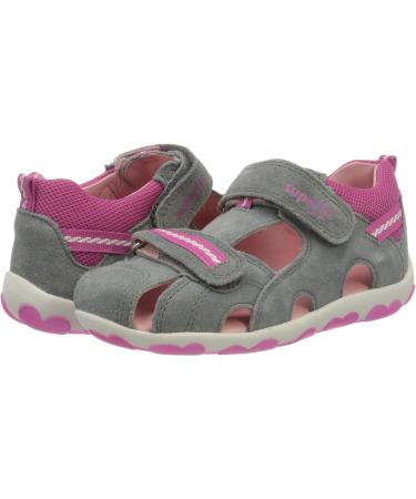 Superfit Girl's Fanni Sandals - 4.5 UK Child - Grey Pink | Trendy Kids Footwear - Buy Online on GoSupps.com