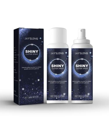 2-Pack Glitter Body Glitter Spray Body And Hair Glitter Spray Body Glitter Spray For Skin Face Hair And Clothes Quick Dry Body Glitter Spray For Women's Mardi Gras Balls