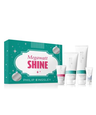 Philip Kingsley Retro Christmas Collection Megawatt Shine Moisture Balancing Hydrating Shampoo and Conditioner Elasticizer Deep Conditioning Hair Mask Treatment Finishing Touch Polishing Serum - Buy Online on GoSupps.com