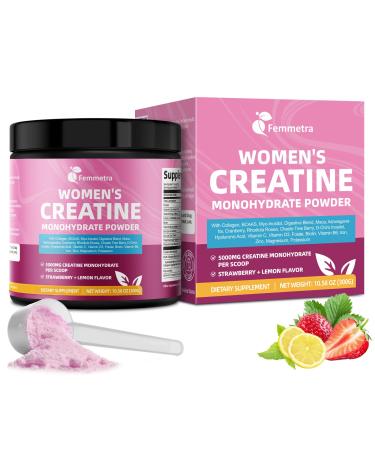 Creatine Collagen for Women Creatine Monohydrate BCAA Myo-Inositol Biotin Hyaluronic Acid Folate L Glutamine Vitamin D3 C B6 Iron Zinc D-Chiro-Maca Digestive Enzyme Probiotic Ashwagandha Magnesium 5g