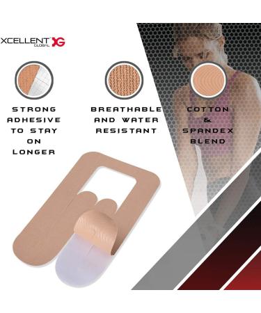 Buy Sports Kinesiology Tape - 10 Pcs Breathable & Water Resistant Pre-Cut for Knee Patella & Meniscus - SP156 - Buy Online on GoSupps.com