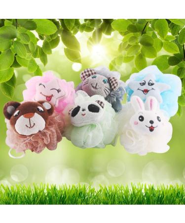 FRCOLOR 6pcs Exfoliating Mesh Pouf Scrubber - Best Bathing Sponge & Loofah for a Spa-Quality Shower Experience - International Shipping Available - Buy Online on GoSupps.com