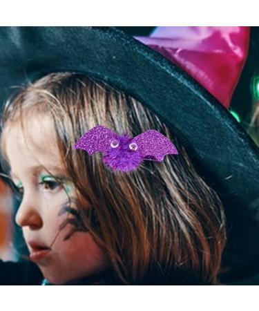 Bat Hair Clips - Fashionable Cartoon Bat Hairpin for Dress Up - Dress Up Cosplay Accessory Halloween Bat Wings Barrettes for Theme Dances Photography Purple - Buy Online on GoSupps.com