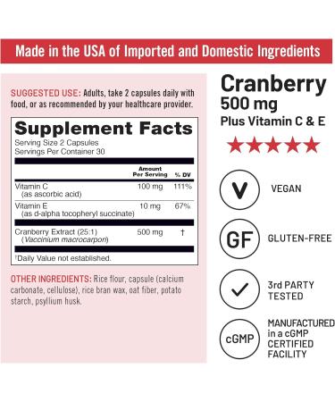 NatureWise 1 Cranberry Pills - Extract Equal to 12 500mg* - 60 Capsules 30-Day Supply + 1 Probiotics for Women + Cranberry for PH & Urinary - 60 Capsules 60-Day Supply  - Buy Online on GoSupps.com