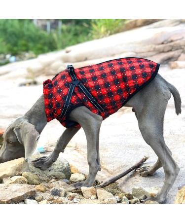 Dog Vest Coat - Waterproof Warm Dog Harness for Winter | 9 Colors Available | Christmas 02 | 4XL - Buy Online on GoSupps.com