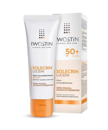 Iwostin Solecrin Lucidin Color Cream With Felt SPF 50+ Sun Protection - 50 ml