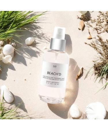 Beach'd Fine Fragrance Mist 4 Fl Oz 118 mL - an Irresistible Blend of Warm Sand Sea Spray Sand Jasmine Mandarin Driftwood Sea Salt - Buy Online on GoSupps.com