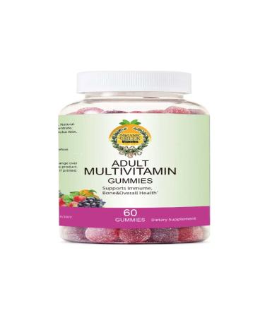 Organic Greek Multivitamin Gummies with Vitamin A C D E Zinc B12 Biotin B6 Iodine Pantothenic Acid for Men & Women - Buy Online on GoSupps.com