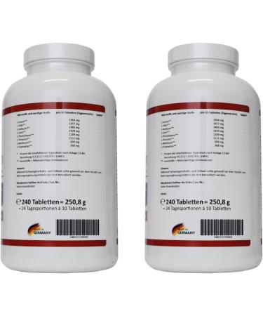 8 Essential Amino Acids - 480 Vegan Tablets | Optimal Ratio L-Leucine L-Valine L-Isoleucine & More | International Shipping - Buy Online on GoSupps.com