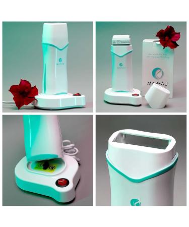 Mapeau Wax Warmer for Roll-On Cartridges | Rechargeable Waxing Device & Charging Station - Buy Online on GoSupps.com