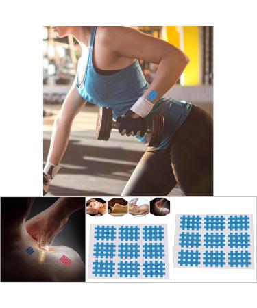 Buy Sport Muscle Tape - Kinesiology Recovery Tape (1 Piece 9 Stickers) - Elastic Physical Therapy Tape - Light Blue for Optimal Support - Buy Online on GoSupps.com