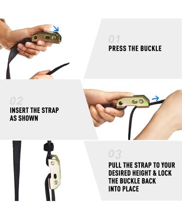 ZELUS Gymnastic Rings - Adjustable Straps, Steel Buckles - Perfect for Pull-Ups, Dips, Strength Training - Black - Buy Online on GoSupps.com