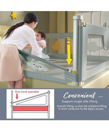 EAQ Bed Rail for Toddlers   Infants Safety Bed Guardrail  Toddler Bed Rails for Twin  Full Size  Queen &King Mattress Extra Long Crib Rail Guard One Pack(78"  Grey) Grey 78 - Buy Online on GoSupps.com