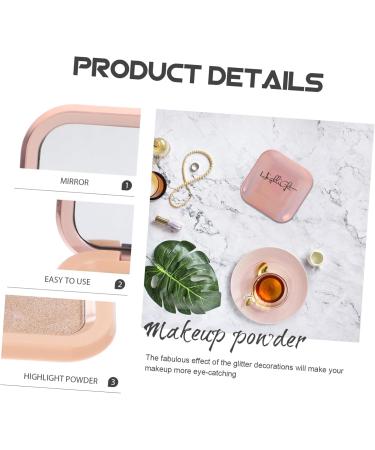 Gogogmee Highlight Powder Body Makeup Glitter for Hair Face Powder Compact Body Shimmer Glitter Highlighter Makeup Powder Highlighter Powder Face Highlighter Women Makeup Pan - Buy Online on GoSupps.com