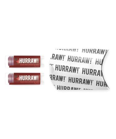 Hurraw! Tinted Lip Balm - Black Cherry 0.15 oz | Natural Moisturizing Lip Care - Buy Online on GoSupps.com