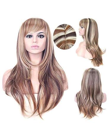 BGHJUE Natural Gold Wigs for Women - 65cm Long Wave Synthetic Wig | Shop Now - Buy Online on GoSupps.com