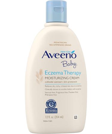 Aveeno Baby Eczema Therapy Moisturizing Cream - 12oz | Soothing Relief for Sensitive Skin | International Shipping Available - Buy Online on GoSupps.com