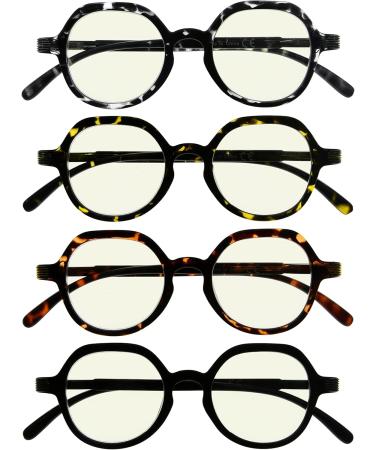 Buy Eyekepper 4-Pack +1.75 Blue Light Blocking Reading Glasses for Women Small Lens Computer Glasses - Buy Online on GoSupps.com