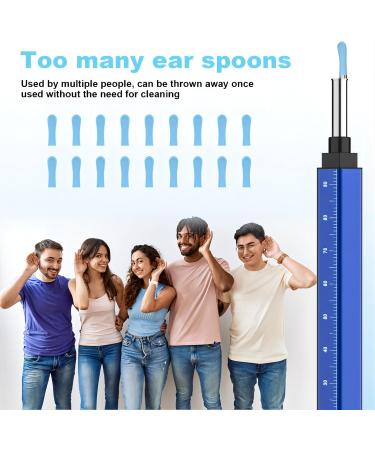 Buy Ear Wax Removal Tool Camera for iOS & Android | HD 1296P Ear Cleaner Kit with 10 Picks & 18 Silicone Spoons - Blue - Buy Online on GoSupps.com