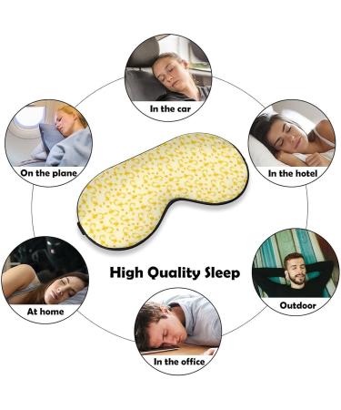 Buy Childhood Cancer Day Yellow Ribbon Sleep Mask for Women | Adjustable Eye Shades Cover with Elastic Strap - Buy Online on GoSupps.com