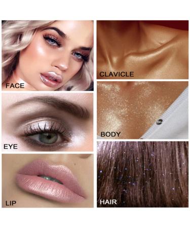 Highlight Patting Powder | Shimmering Highlighter Pen for Face & Body - #03 Golden Brown | Brightening & Contouring Glitter Powder (1 Pack) - Buy Online on GoSupps.com