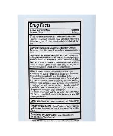 Hongo Killer Antifungal Powder - Effective Athlete's Foot Treatment - Buy Online on GoSupps.com