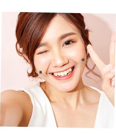 FRCOLOR 1 Pair Dimple Trainer Double Chin Exerciser Neck Toning Exerciser Forming Mouth Exerciser Jaw Trainer Smile Beauty Exerciser Jaw Exerciser Facial Tools Face Exercise Device Alloy 4.30X2.50X0.80CM Black - Buy Online on GoSupps.com