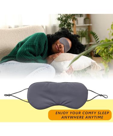 Adjustable Double-Sided Ice Silk Sleep Mask - Organic Mulberry Silk Blackout Eye Mask for Travel - Breathable & Pressure-Free for All Seasons - Perfect Sleep Essential (Red & Purple - Buy Online on GoSupps.com