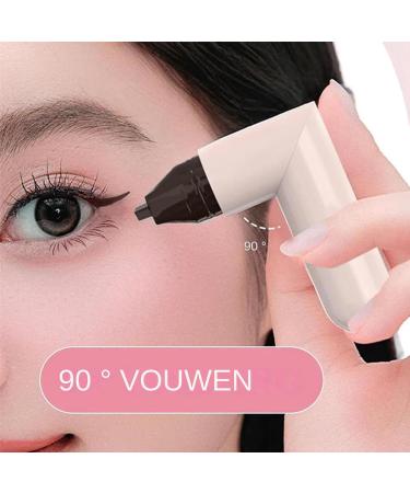 Wing Stamp Eyeliner Pen Double Sided Eyeshadow Tool Quick Flick Eyeliner Marker Long Lasting Waterproof Eyeliner Pen for Effortless Makeup Cosmetic Tool for Eyebrows and Eye Highlights B Brown - Buy Online on GoSupps.com