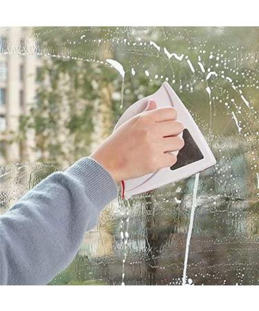 Window Double Side Glass Wiper Cleaner Surface Useful Safe Glass Scraper (Blue) - Buy Online on GoSupps.com